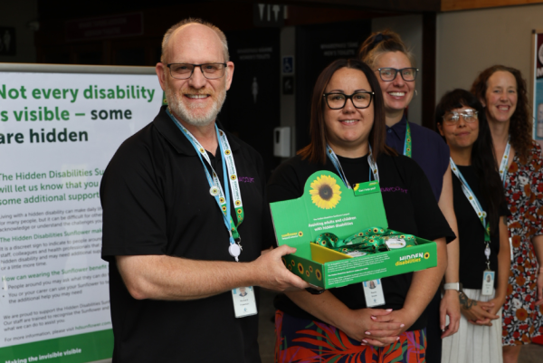 Hidden disability sunflower lanyard